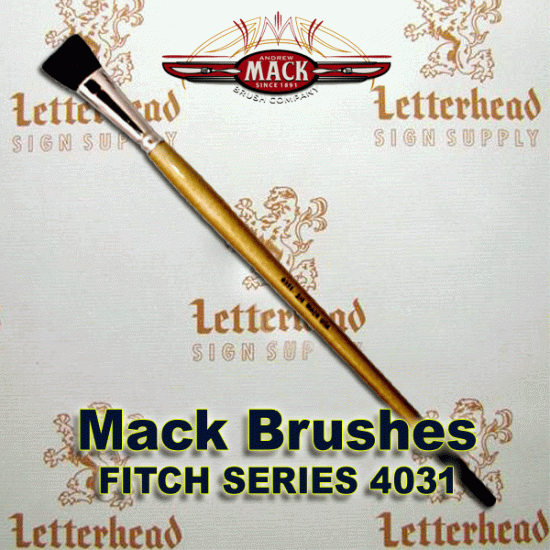 Fitch lettering Brush Square soft Sable hair Series-4031 size 3/4