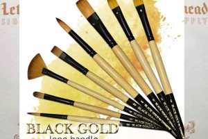 All Black Gold LH brushes