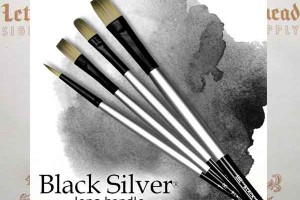 All Black Silver LH Brushes