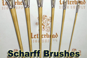 Fitch Lettering Brushes Short Scharff Brush-series 821