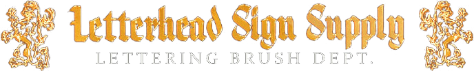 Lettering Brushes, Sign Painting Brushes, Gilding Gold Leaf Brushes, Pinstriping Brushes and Restoration Brushes at Letterhead Sign Suppy