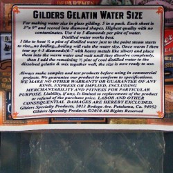 Gelatin Size for Water Gilding Gold Leaf by Gilders